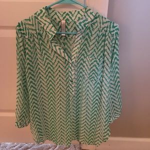 Chevron Style Boutique Blouse